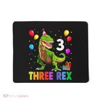 Three Rex 3rd Birthday Third Dinosaur 3 Year Old Mousepad thumb 0