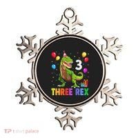 Three Rex 3rd Birthday Third Dinosaur 3 Year Old Ornament thumb 0