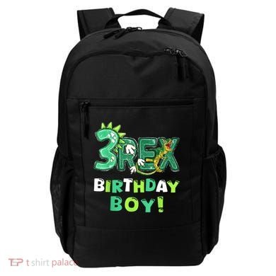 Three Rex 3rd Birthday Third Dinosaur 3 Year Old Backpack