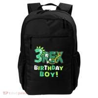 Three Rex 3rd Birthday Third Dinosaur 3 Year Old Backpack thumb 0