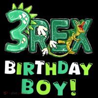 Three Rex 3rd Birthday Third Dinosaur 3 Year Old Mousepad thumb 1