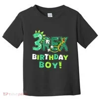 Three Rex 3rd Birthday Third Dinosaur 3 Year Old Toddler T-Shirt thumb 0