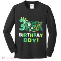 Three Rex 3rd Birthday Third Dinosaur 3 Year Old Kids Long Sleeve Shirt thumb 0