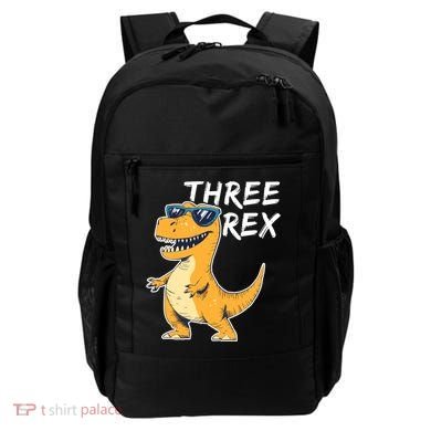 Three Rex 3rd Birthday Gifts Third Dinosaur Boy 3 Years Old Backpack