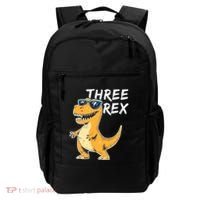 Three Rex 3rd Birthday Gifts Third Dinosaur Boy 3 Years Old Backpack thumb 0