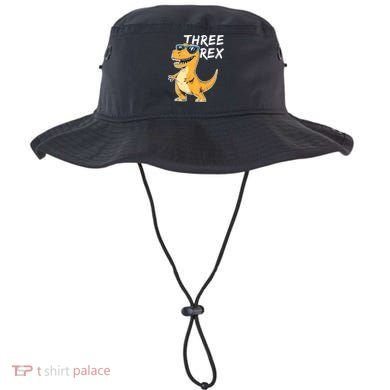 Three Rex 3rd Birthday Gifts Third Dinosaur Boy 3 Years Old Bucket Hat