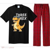 Three Rex 3rd Birthday Gifts Third Dinosaur Boy 3 Years Old Pajama Set thumb 0