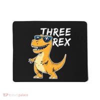 Three Rex 3rd Birthday Gifts Third Dinosaur Boy 3 Years Old Mousepad thumb 0