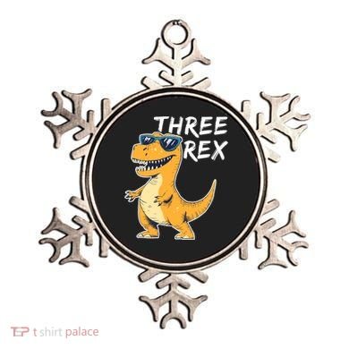 Three Rex 3rd Birthday Gifts Third Dinosaur Boy 3 Years Old Ornament