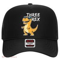 Three Rex 3rd Birthday Gifts Third Dinosaur Boy 3 Years Old Hat thumb 0