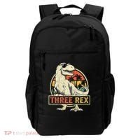 Three Rex 3rd Birthday Third Dinosaur 3 Year Old Backpack thumb 0