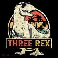 Three Rex 3rd Birthday Third Dinosaur 3 Year Old Coffee Mug thumb 5