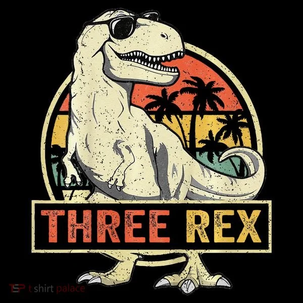 Three Rex 3rd Birthday Third Dinosaur 3 Year Old Coffee Mug