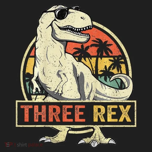 Three Rex 3rd Birthday Third Dinosaur 3 Year Old Tumbler
