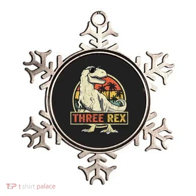 Three Rex 3rd Birthday Third Dinosaur 3 Year Old Ornament