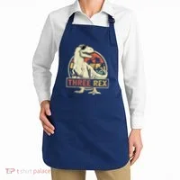 Three Rex 3rd Birthday Third Dinosaur 3 Year Old Apron thumb 2