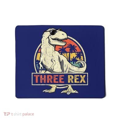 Three Rex 3rd Birthday Third Dinosaur 3 Year Old Mousepad