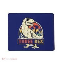 Three Rex 3rd Birthday Third Dinosaur 3 Year Old Mousepad thumb 0