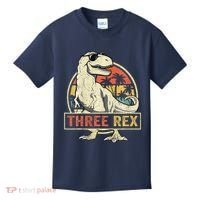 Three Rex 3rd Birthday Third Dinosaur 3 Year Old Kids T-Shirt thumb 0