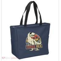 Three Rex 3rd Birthday Third Dinosaur 3 Year Old Tote Bag thumb 2
