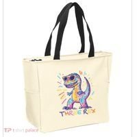 Three Rex 3rd Birthday Gifts Third Dinosaur Boy 3 Years Old Tote Bag thumb 2