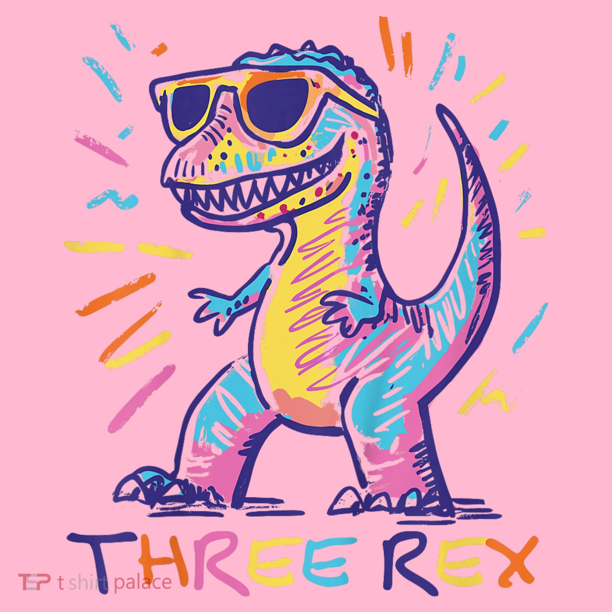 Three Rex 3rd Birthday Gifts Third Dinosaur Boy 3 Years Old Coaster