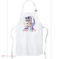 Three Rex 3rd Birthday Gifts Third Dinosaur Boy 3 Years Old Apron thumb 0