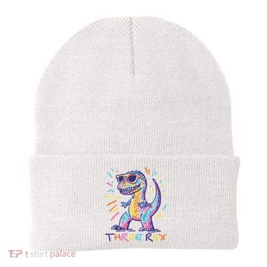 Three Rex 3rd Birthday Gifts Third Dinosaur Boy 3 Years Old Beanie