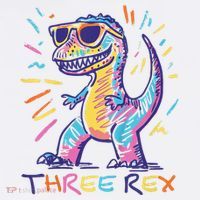 Three Rex 3rd Birthday Gifts Third Dinosaur Boy 3 Years Old Tumbler thumb 3