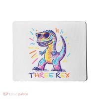 Three Rex 3rd Birthday Gifts Third Dinosaur Boy 3 Years Old Mousepad thumb 0