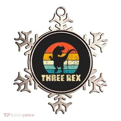 Three Rex 3rd Birthday Third Dinosaur 3 Year Old Ornament