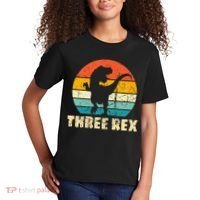 Three Rex 3rd Birthday Third Dinosaur 3 Year Old Kids T-Shirt thumb 2