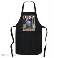 Theodore Roosevelt 4th July Teddy Boozedevelt American Flag Apron thumb 0
