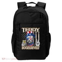 Theodore Roosevelt 4th July Teddy Boozedevelt American Flag Backpack thumb 0