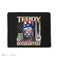 Theodore Roosevelt 4th July Teddy Boozedevelt American Flag Mousepad thumb 0