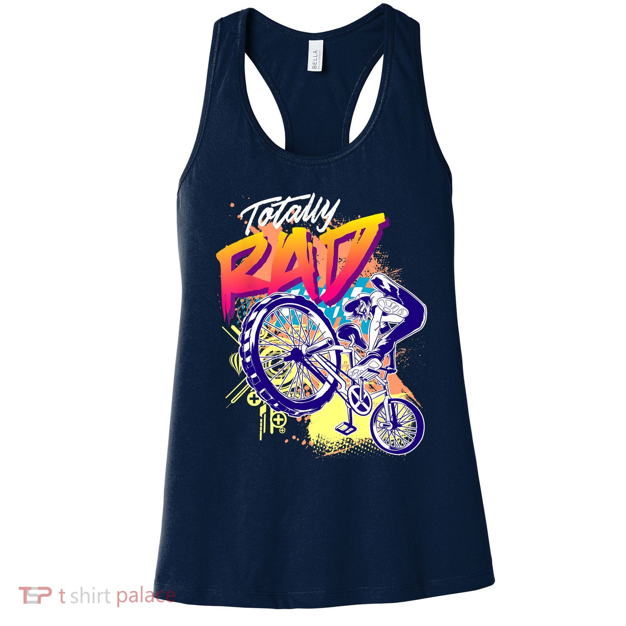 Totally Rad 80s BMX Bike Boy Girl Women's Tank Top