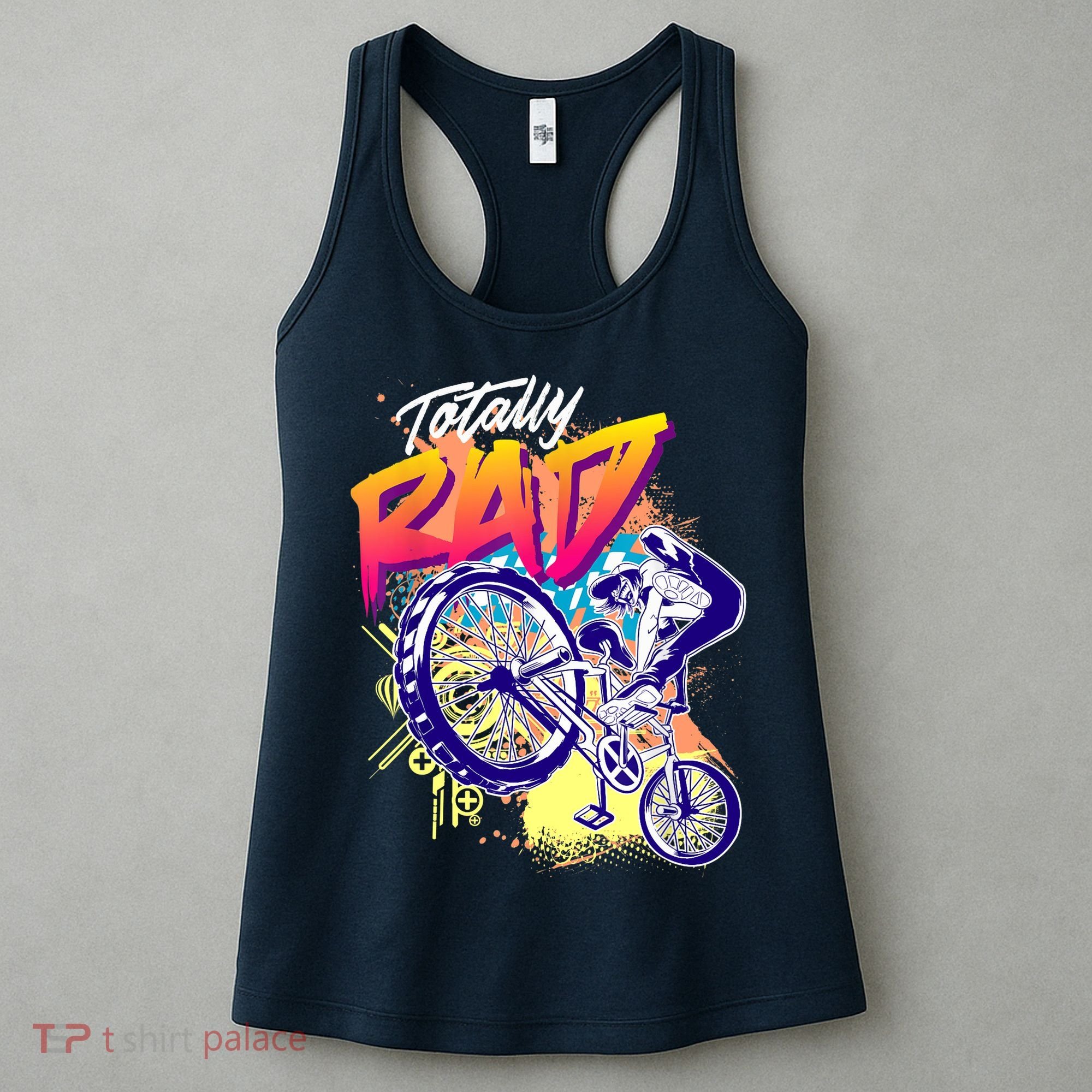 Totally Rad 80s BMX Bike Boy Girl Women's Tank Top