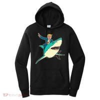 Trump Rides A Shark Trump Shark Women's Hoodie thumb 0