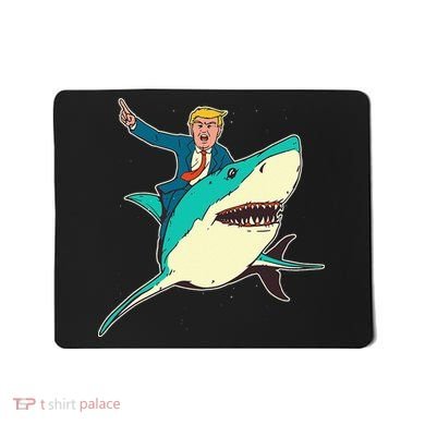 Trump Rides A Shark Trump Shark Mousepad