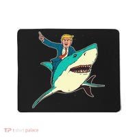 Trump Rides A Shark Trump Shark Mousepad thumb 0