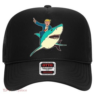 Trump Rides A Shark Trump Shark Hat
