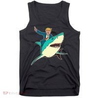 Trump Rides A Shark Trump Shark Tank Top thumb 0