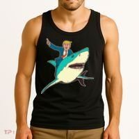 Trump Rides A Shark Trump Shark Tank Top thumb 3