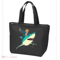 Trump Rides A Shark Trump Shark Tote Bag thumb 3