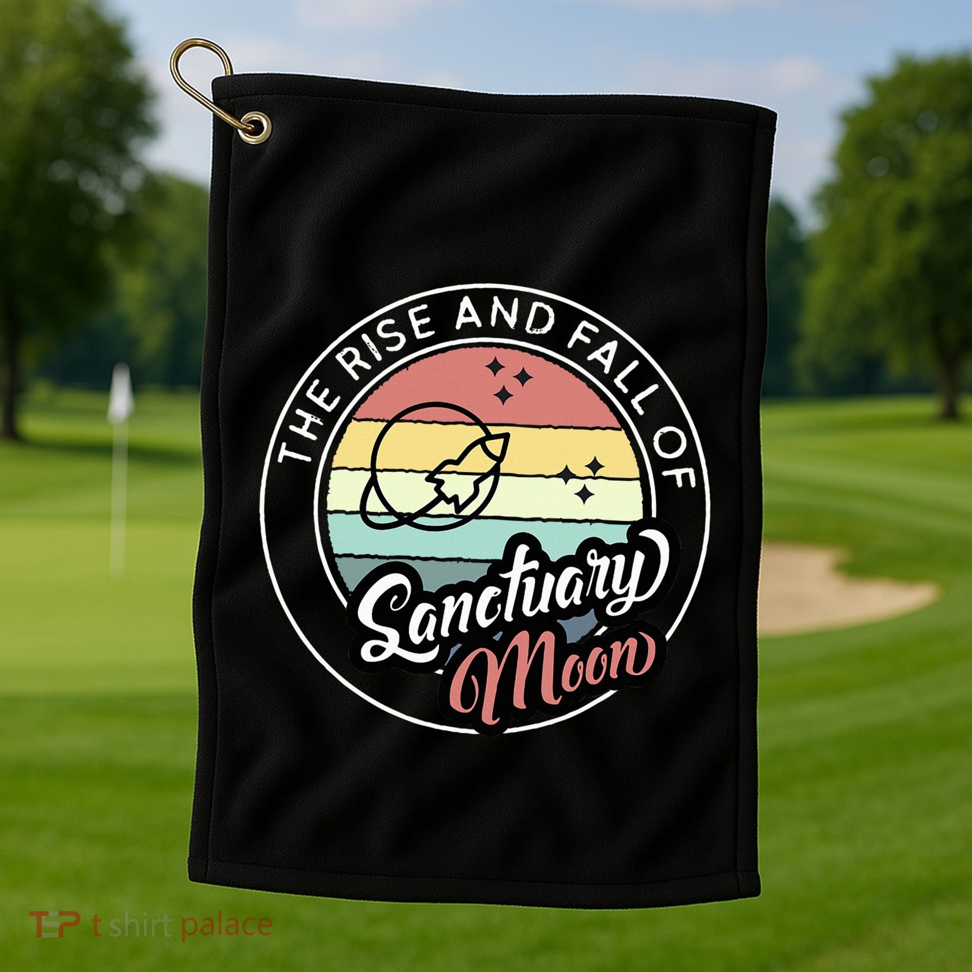 The Rise And Fall Of Sanctuary Moon Golf Towel