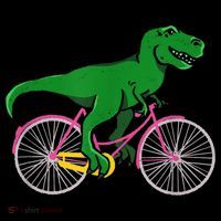 TRex Riding A Bike Funny Trex Dinosaur Bicycle Rider Coffee Mug thumb 5