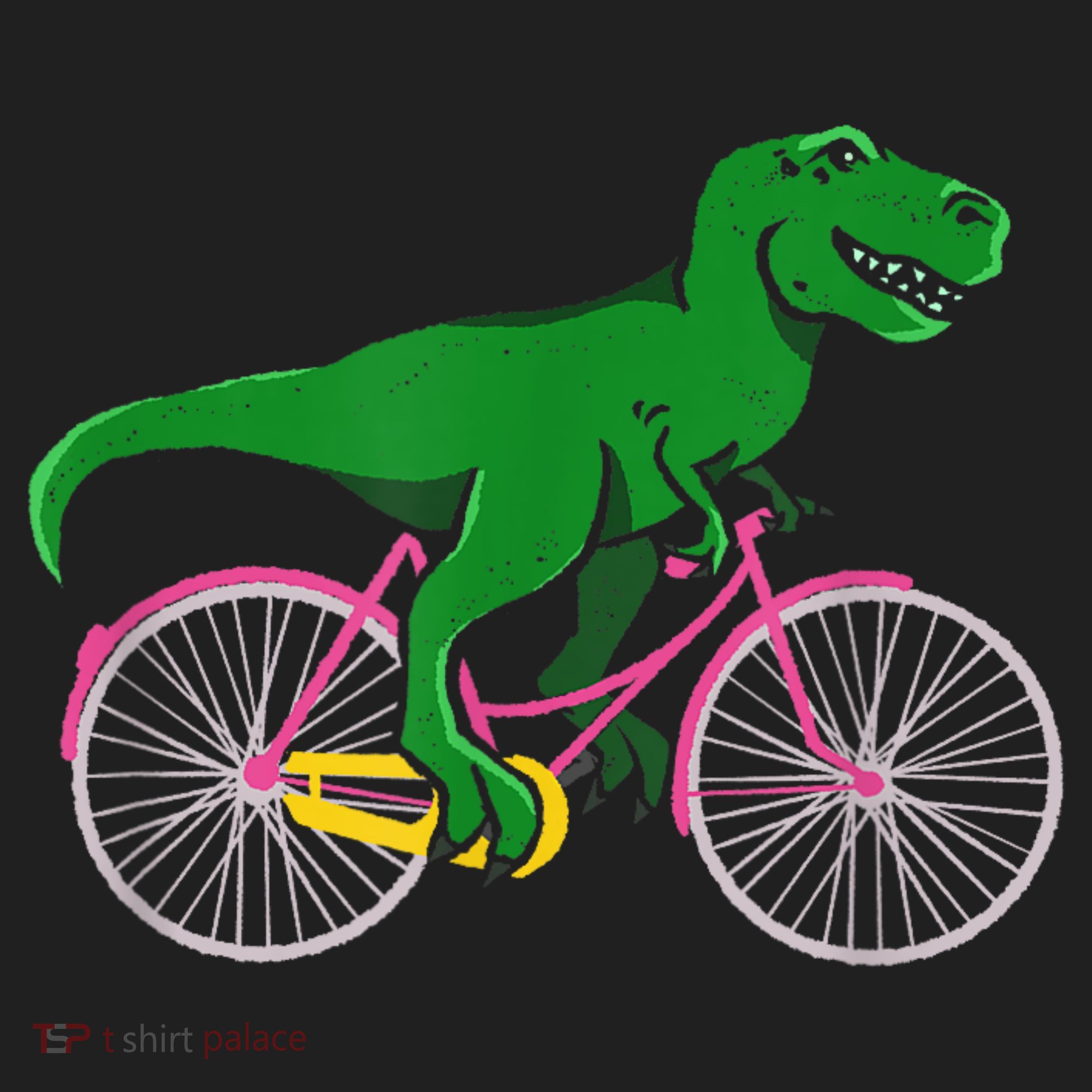 TRex Riding A Bike Funny Trex Dinosaur Bicycle Rider Hat
