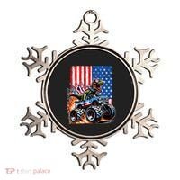 Trex Riding American Monster Truck Usa Flag Ornament thumb 0