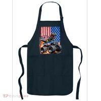 Trex Riding American Monster Truck Usa Flag Apron thumb 0