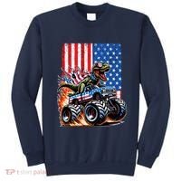 Trex Riding American Monster Truck Usa Flag Sweatshirt thumb 0